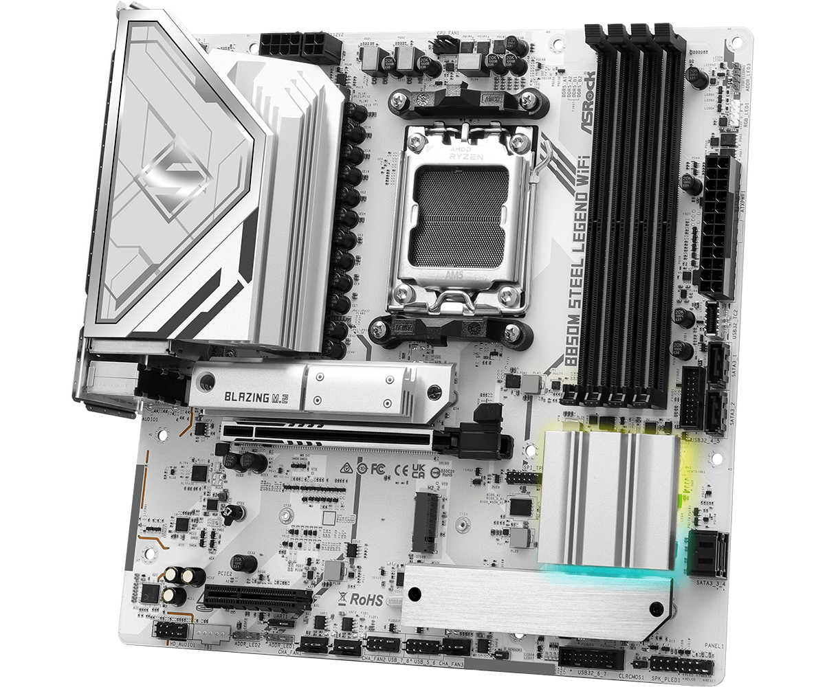    ASROCK B850M STEEL LEGEND  - Am5 Micro Atx Pcie 5.0 Motherboard recensie en prijs